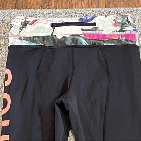Lululemon Athletica Leggings Womens 4 Soul Cycle Cropped Capri Leggings Pants - Picture 8 of 10